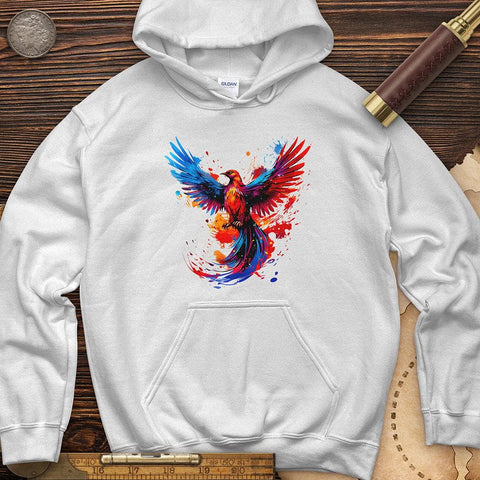 Colorful Phoenix Hoodie White / S