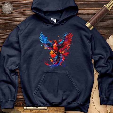 Colorful Phoenix Hoodie Navy / S