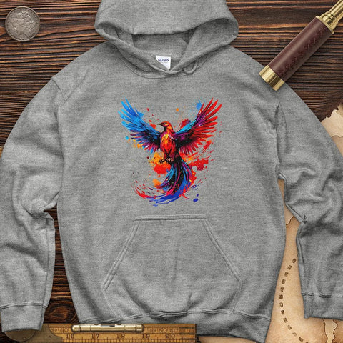 Colorful Phoenix Hoodie Sport Grey / S