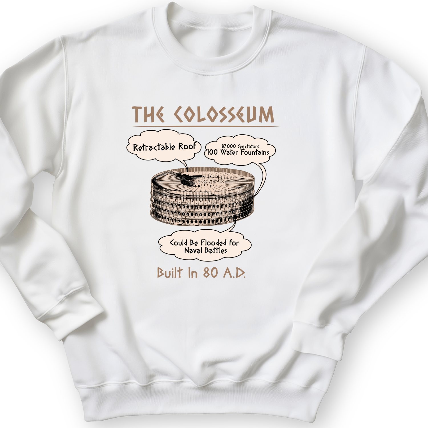 Colosseum Crewneck White / S