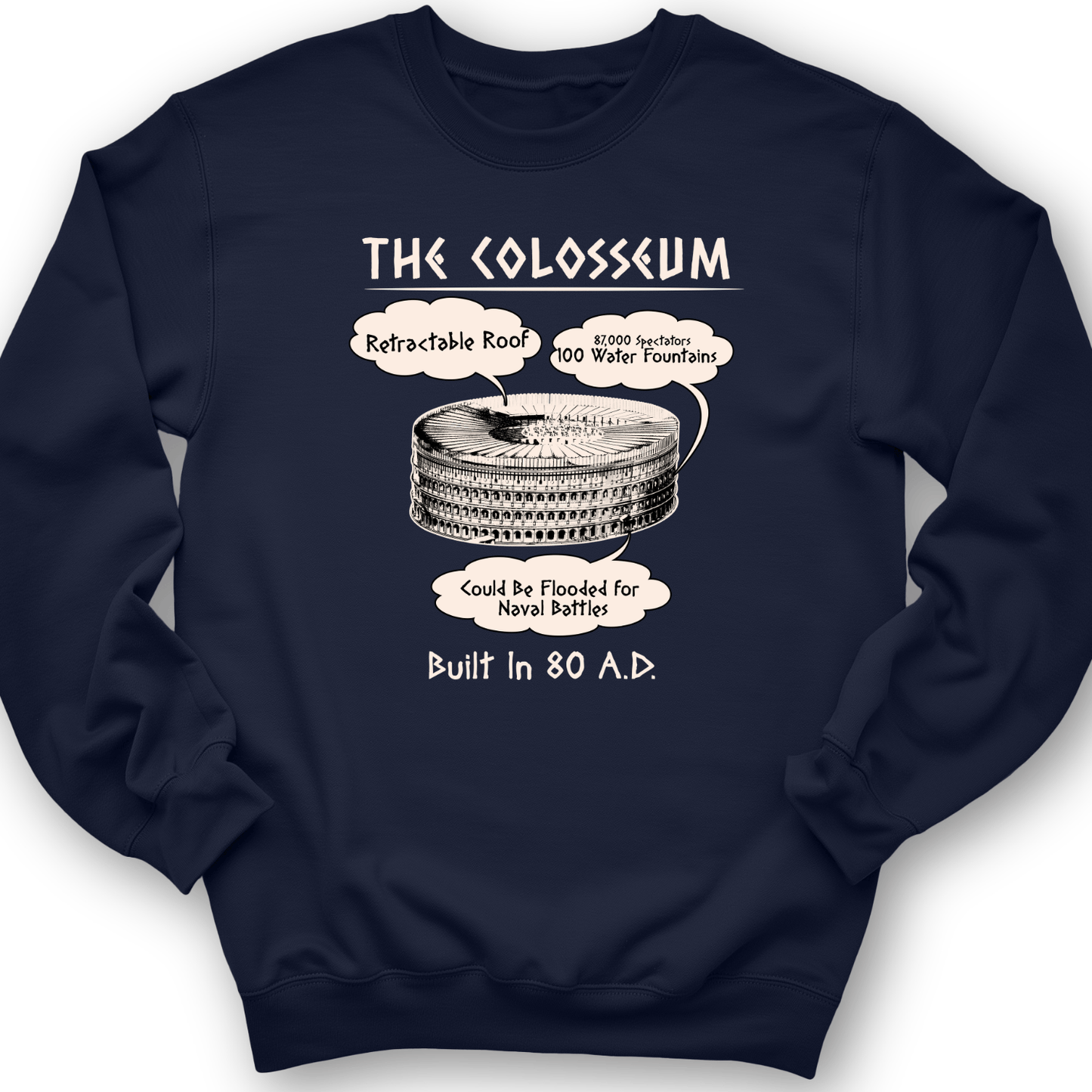Colosseum Crewneck Navy / S