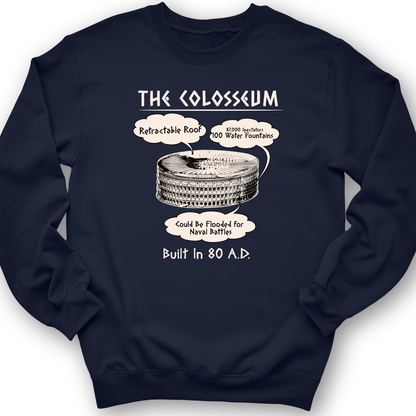 Colosseum Crewneck Navy / S