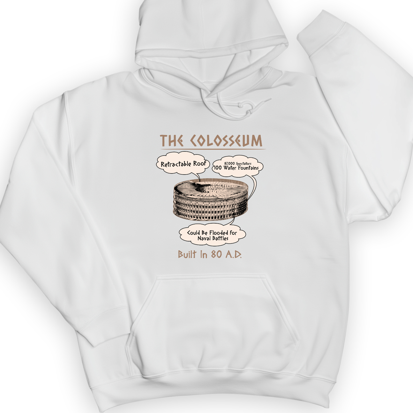 Colosseum Hoodie White / S
