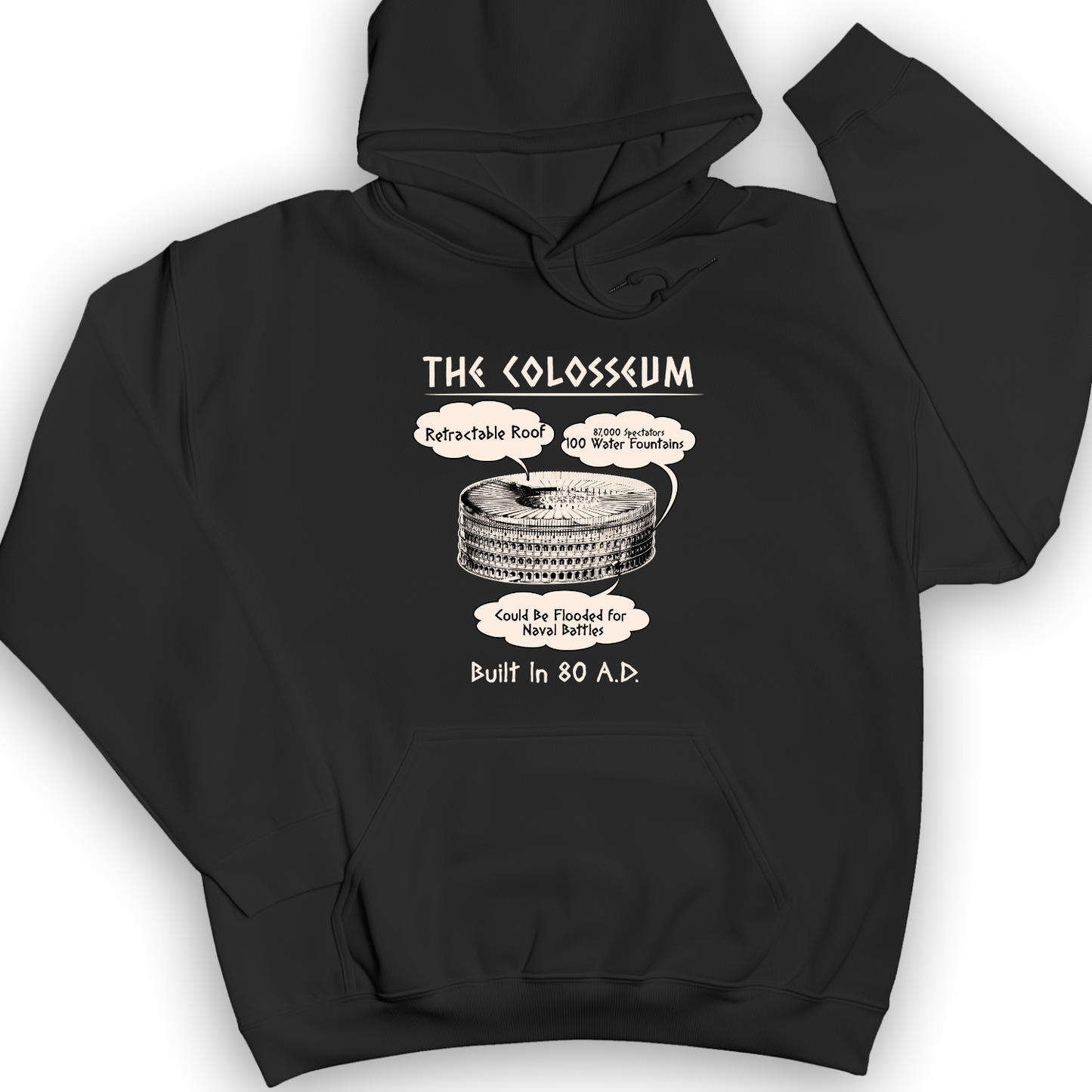 Colosseum Hoodie Black / S