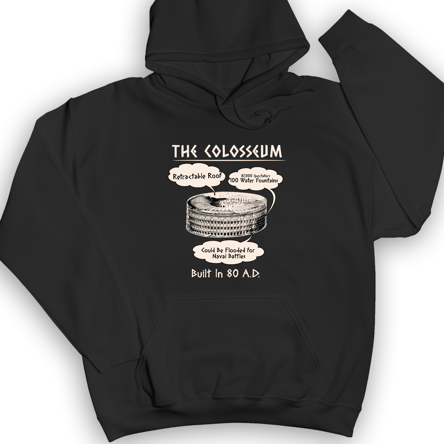 Colosseum Hoodie Black / S