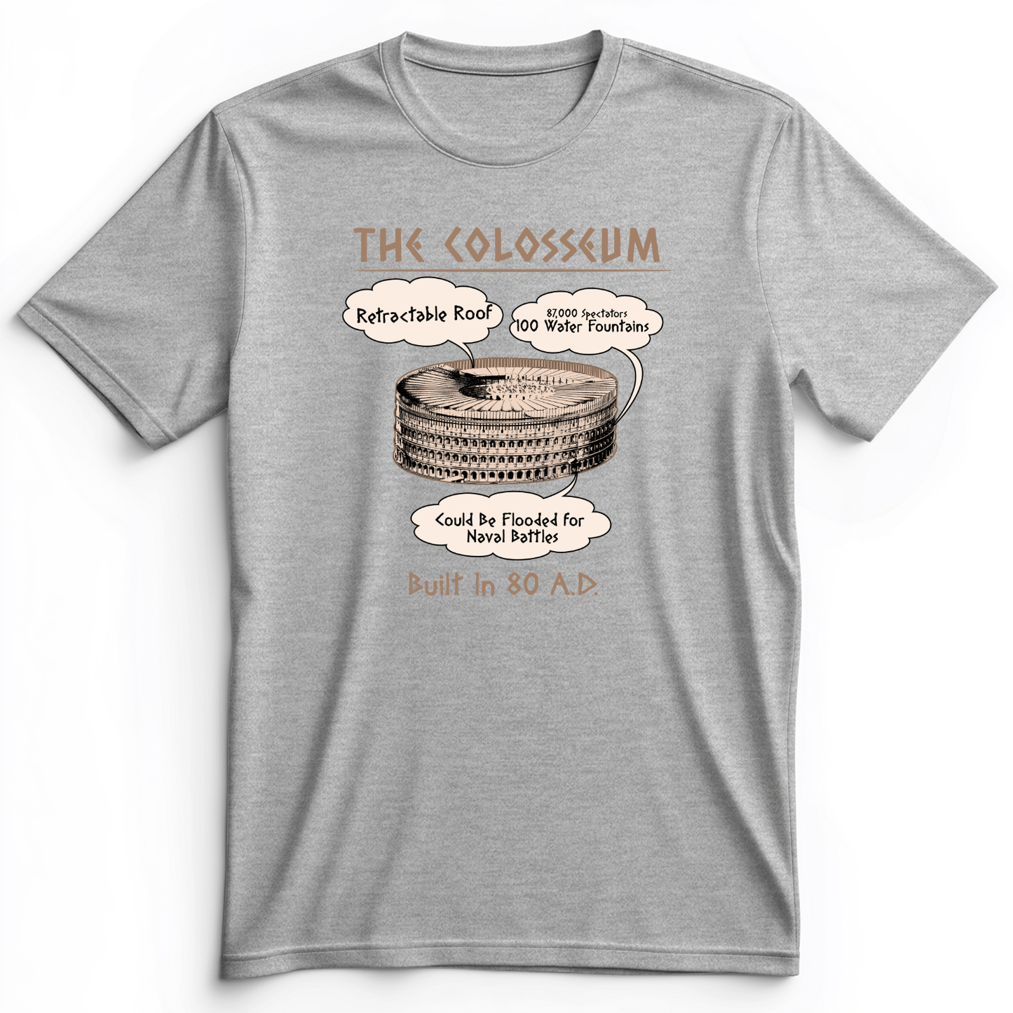 Colosseum Premium Tee Athletic Heather / S