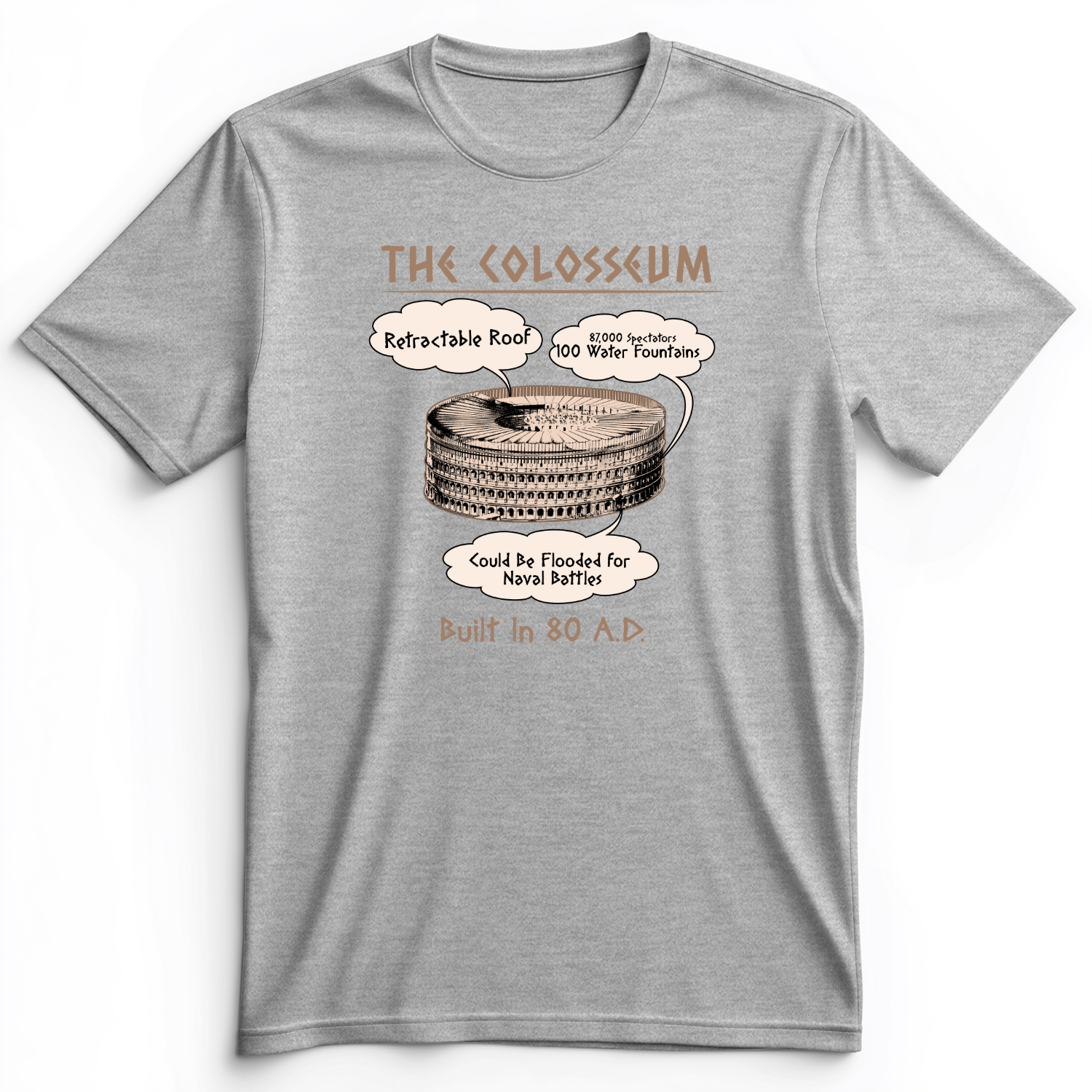 Colosseum Premium Tee Athletic Heather / S
