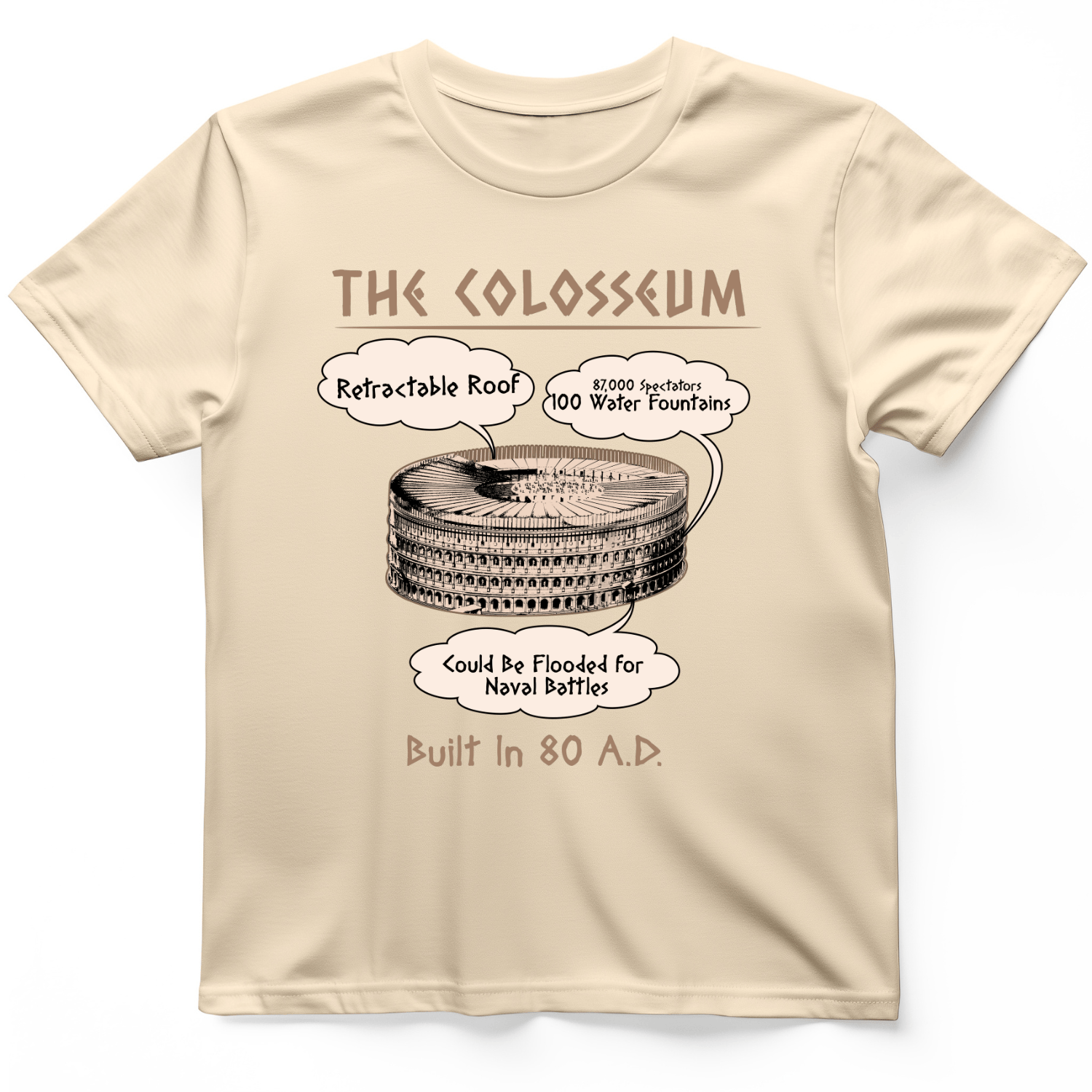 Colosseum T-Shirt Natural / S