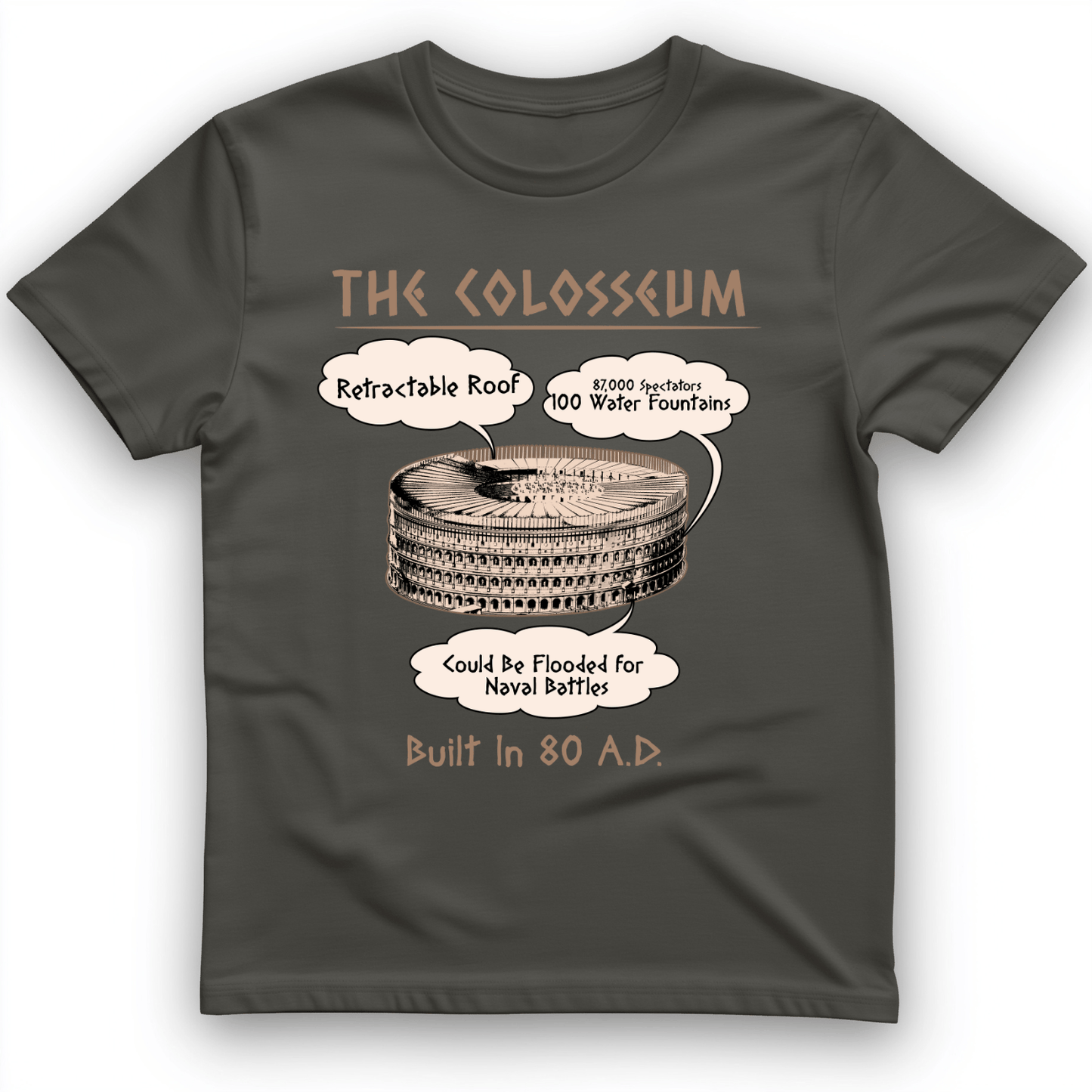 Colosseum T-Shirt Charcoal / S