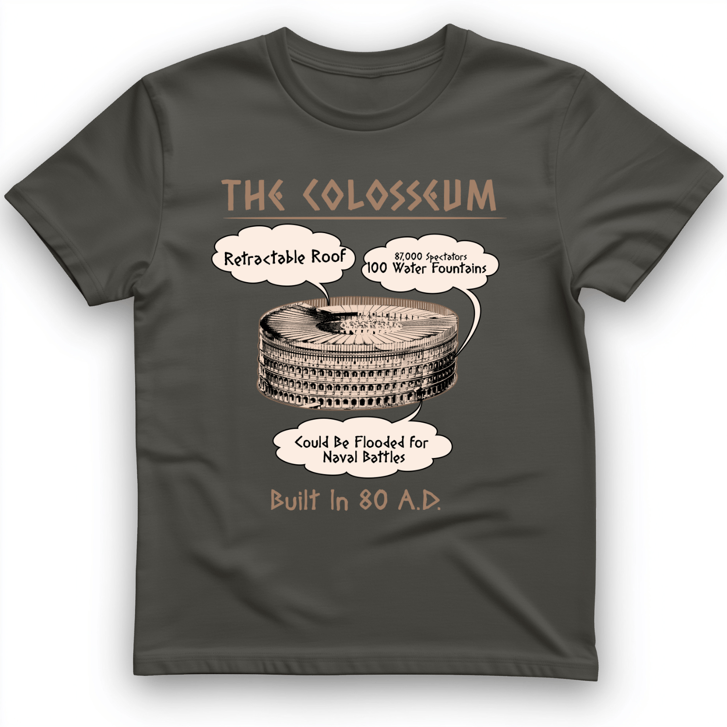 Colosseum T-Shirt Charcoal / S