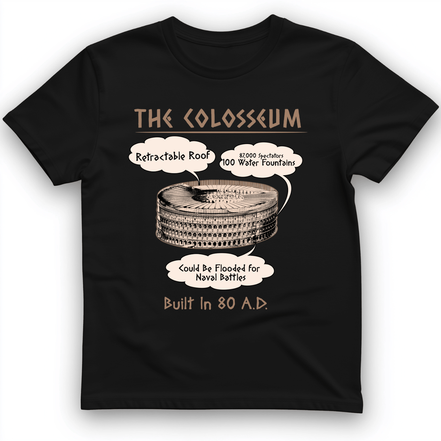 Colosseum T-Shirt Black / S