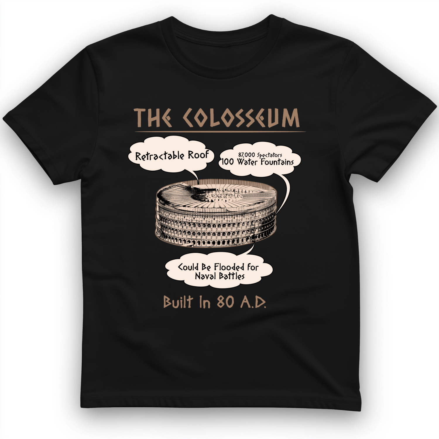 Colosseum T-Shirt Black / S