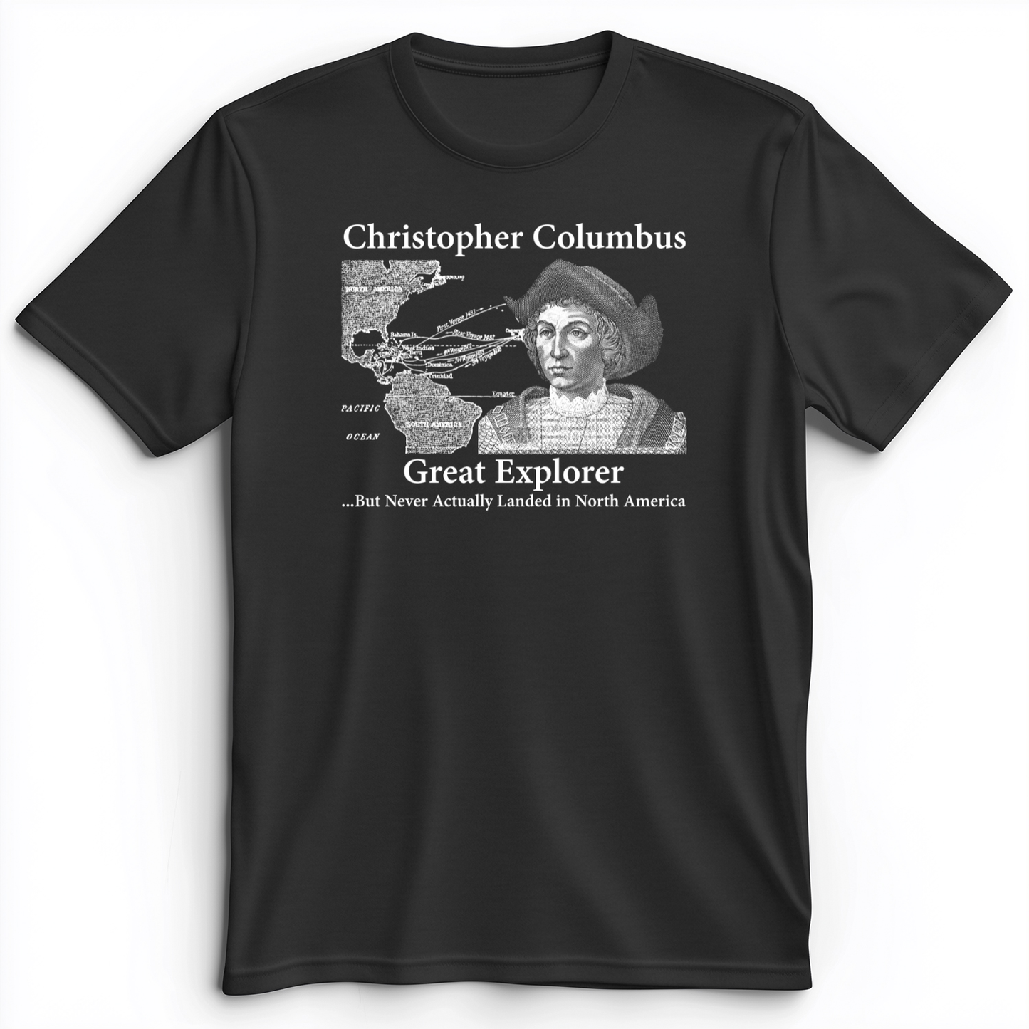 Columbus Day Premium Tee Dark Grey Heather / S