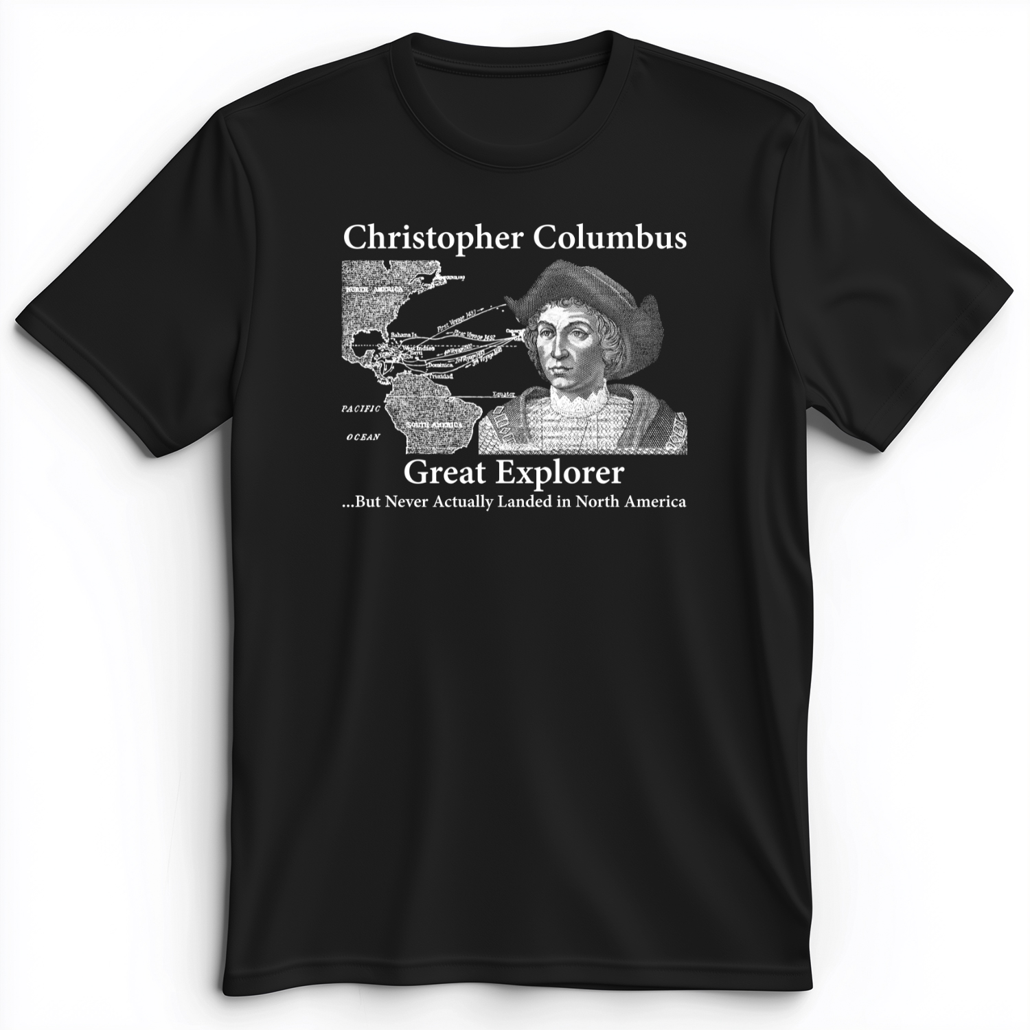 Columbus Day Premium Tee Black / S