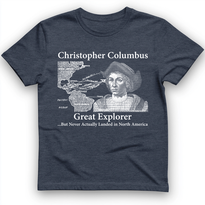 Columbus Day T-Shirt Heather Navy / S