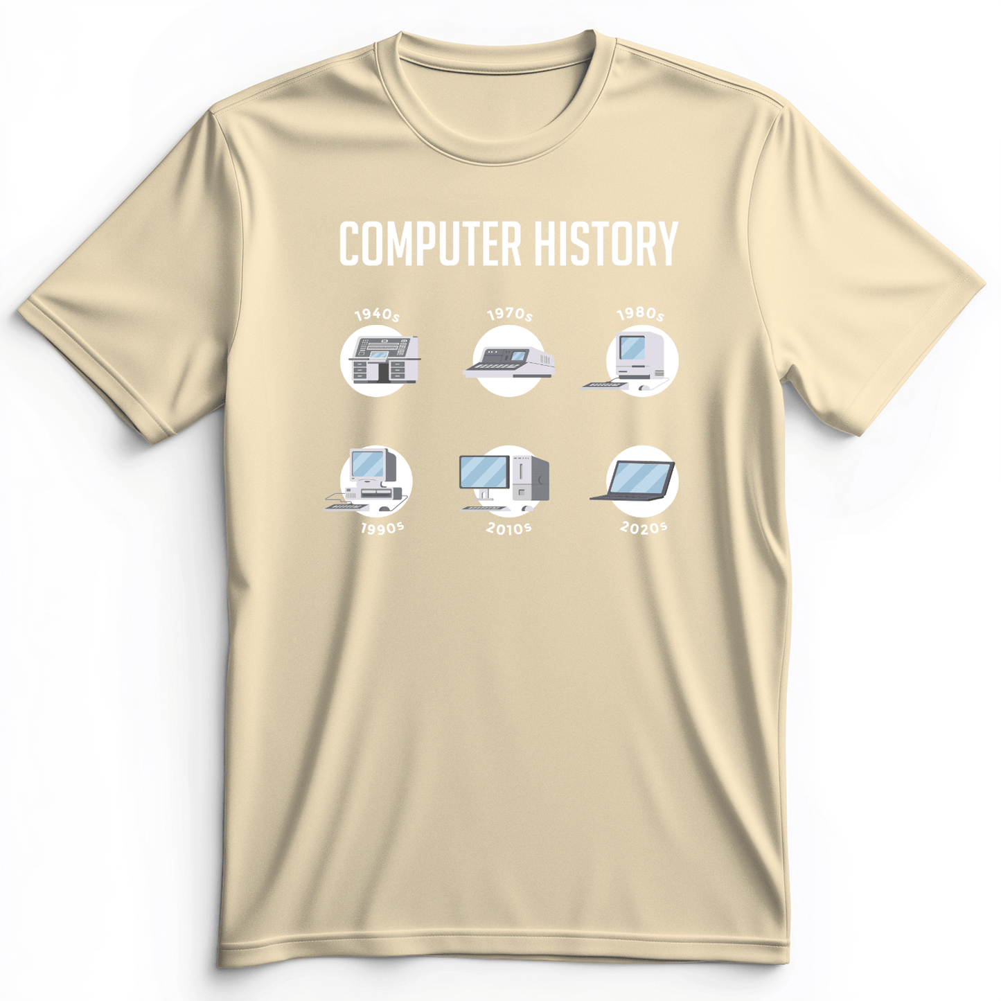 Computer History Premium Tee Natural / S
