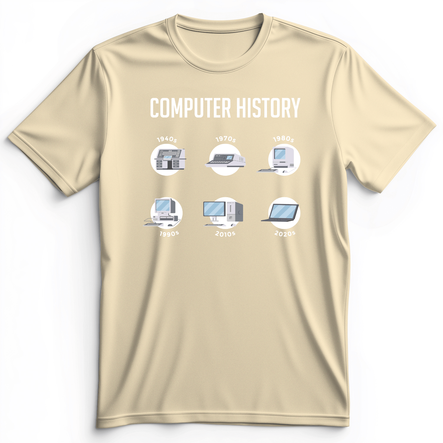 Computer History Premium Tee Natural / S