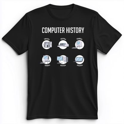Computer History Premium Tee Black / S
