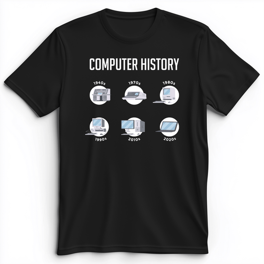 Computer History Premium Tee Black / S