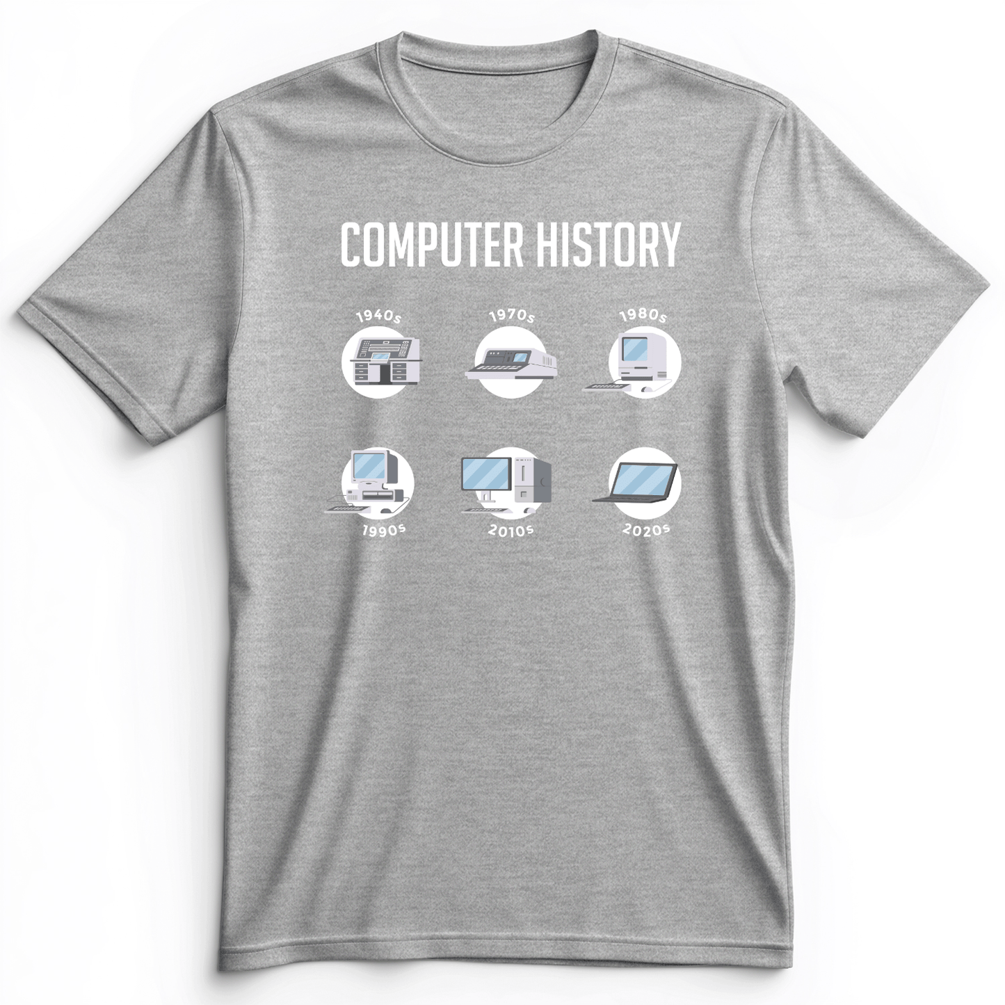 Computer History Premium Tee Athletic Heather / S