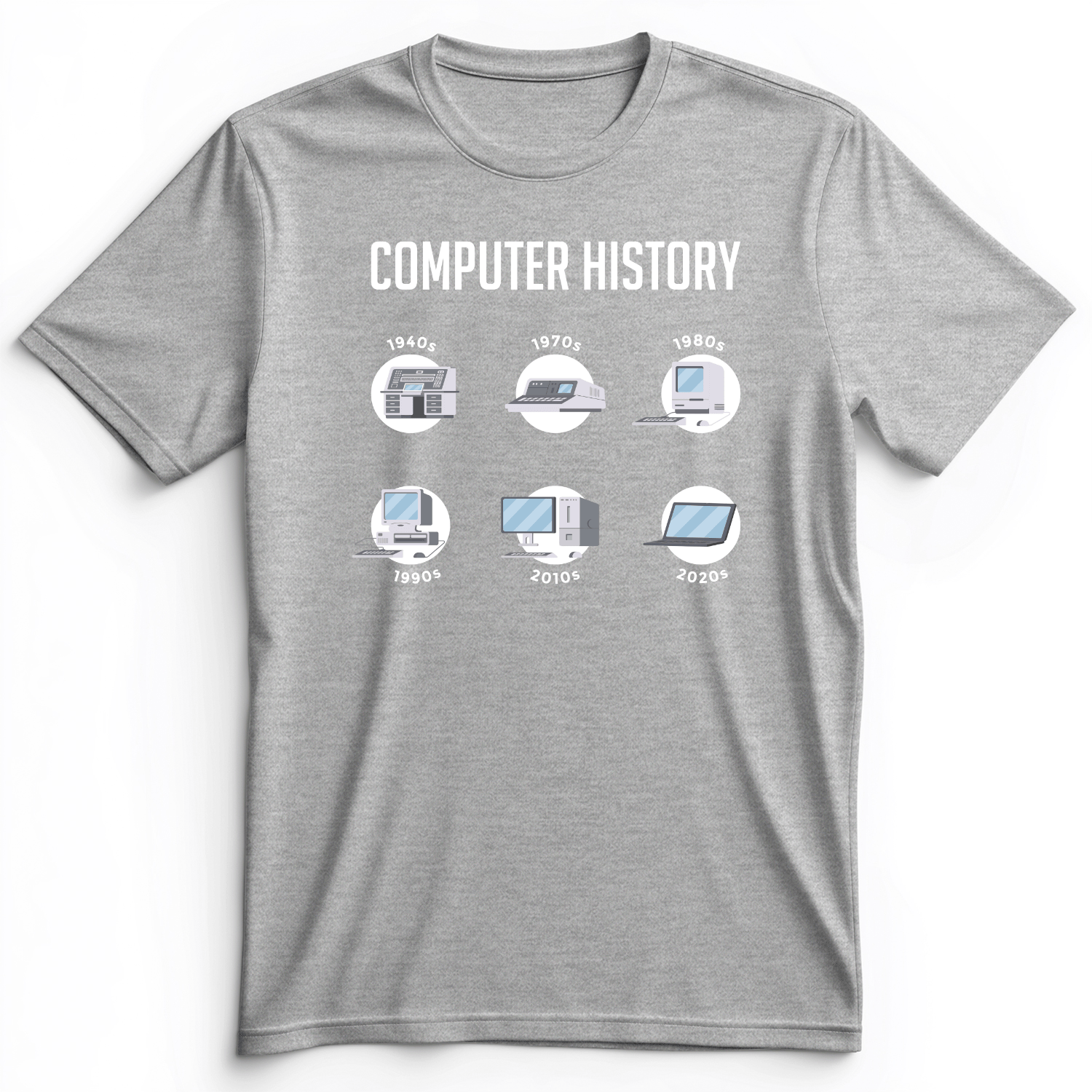 Computer History Premium Tee Athletic Heather / S