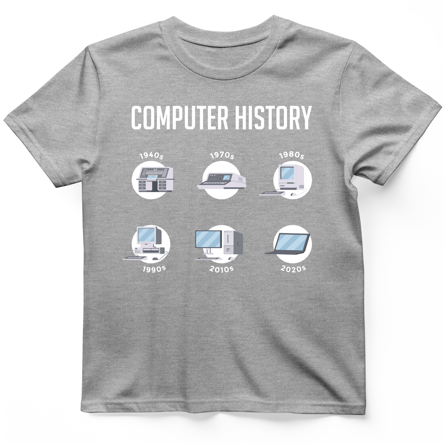 Computer History T-Shirt Sport Grey / S