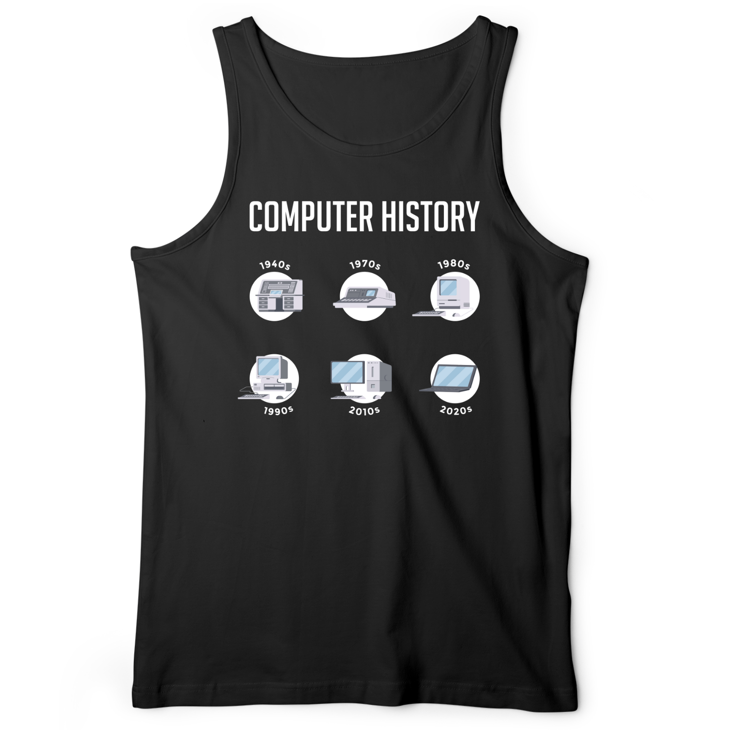 Computer History Tank Black / XS