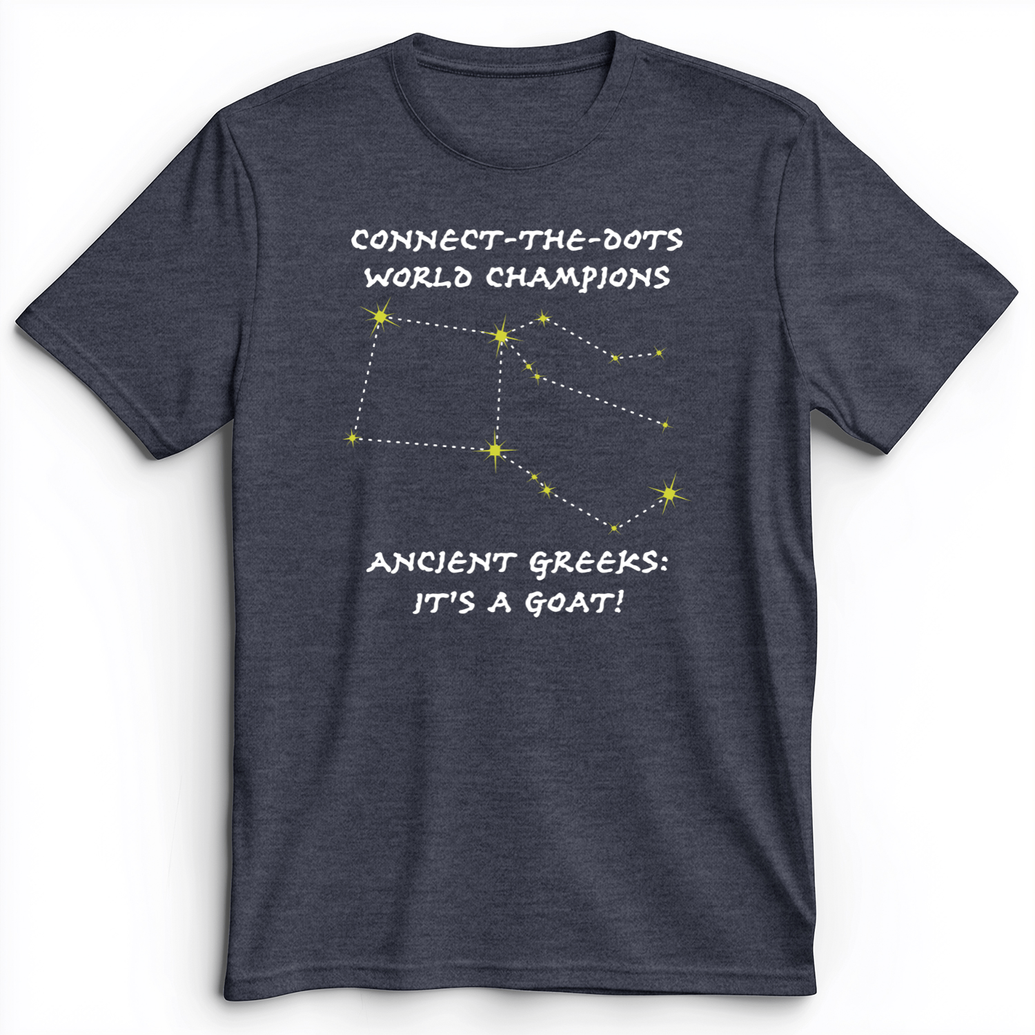 Connect The Dots Premium Tee Heather Navy / S