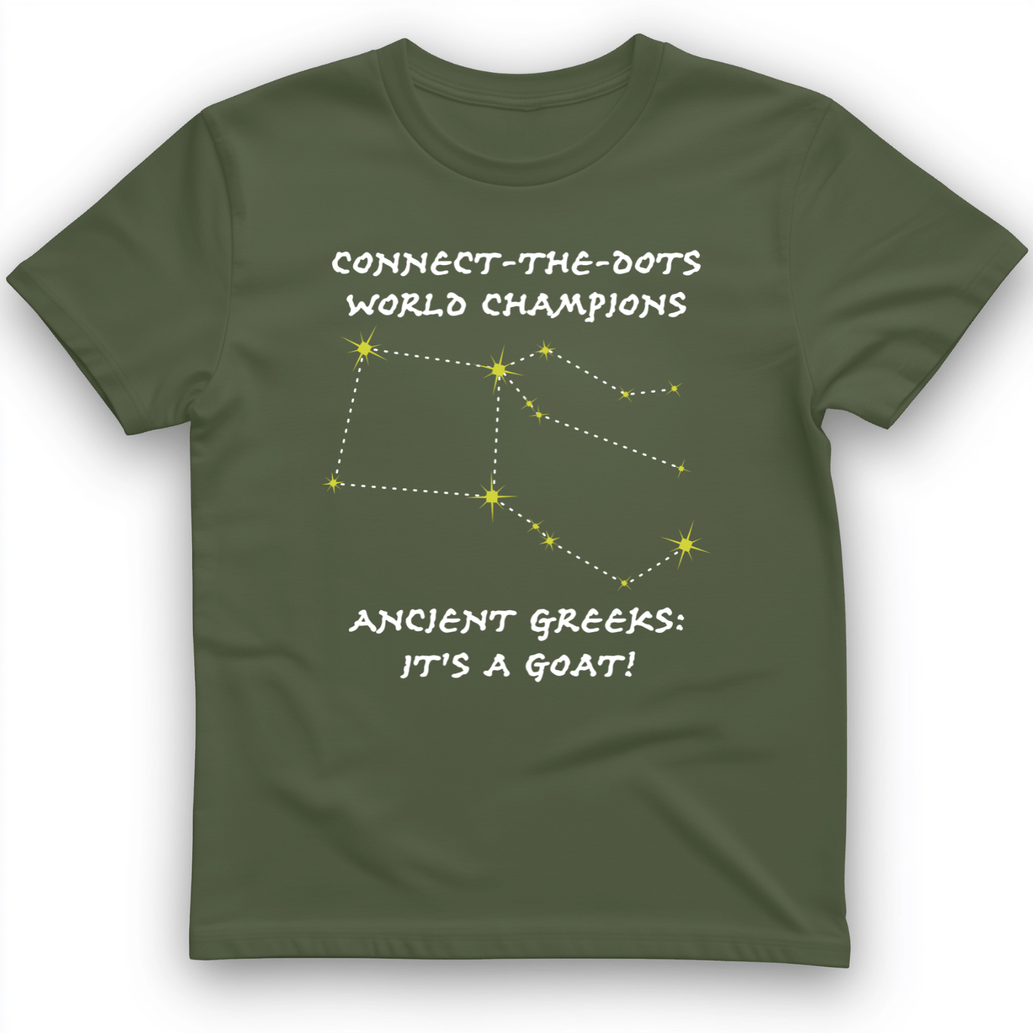 Connect The Dots T-Shirt Military Green / S