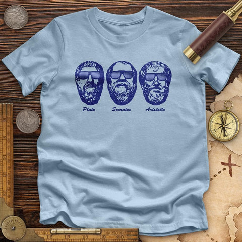 Cool Philosophers High Quality Tee Light Blue / S