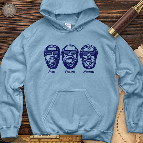 Cool Philosophers Hoodie Light Blue / S