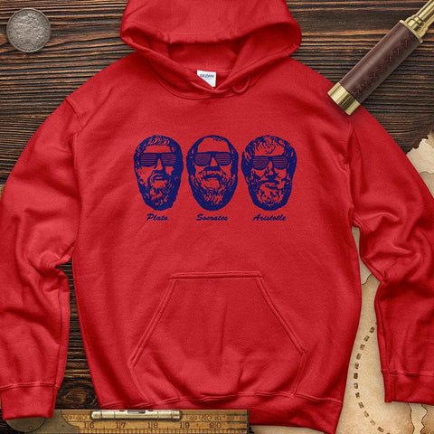 Cool Philosophers Hoodie Red / S