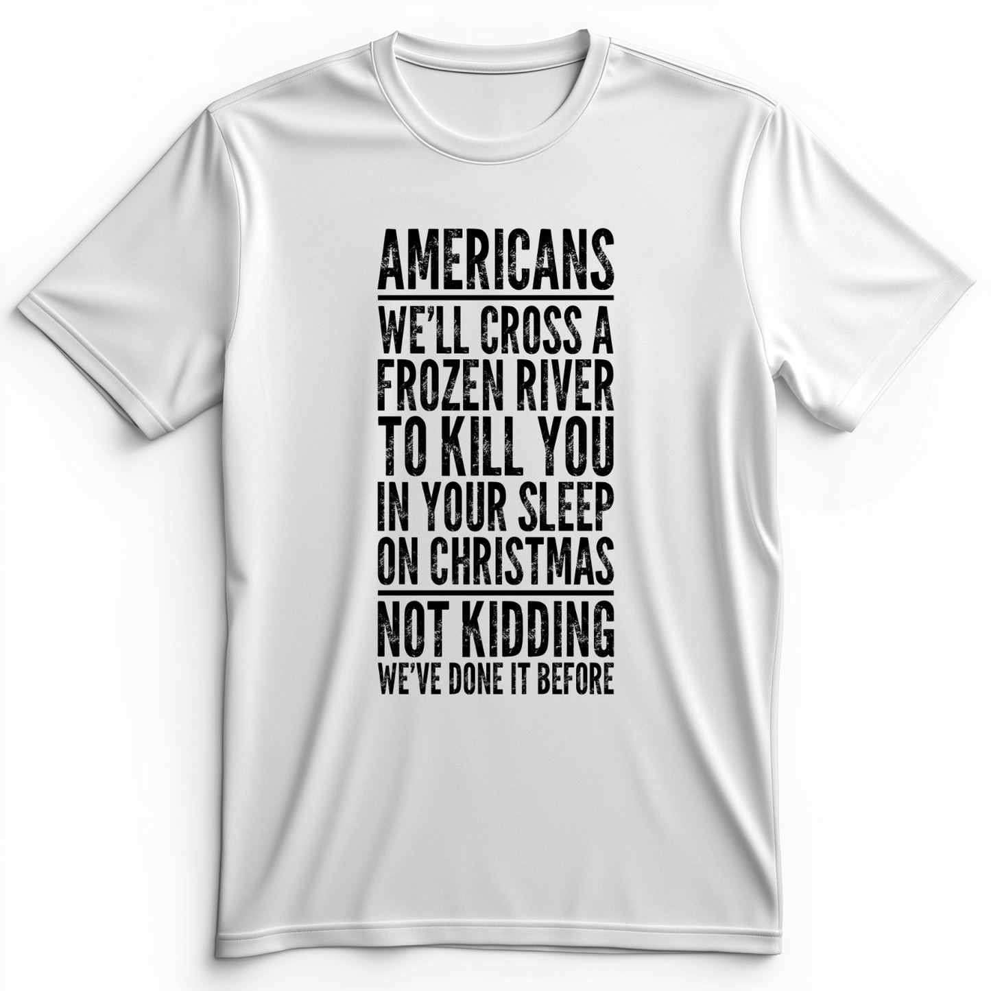 Cross A River on XMas Premium Tee White / S