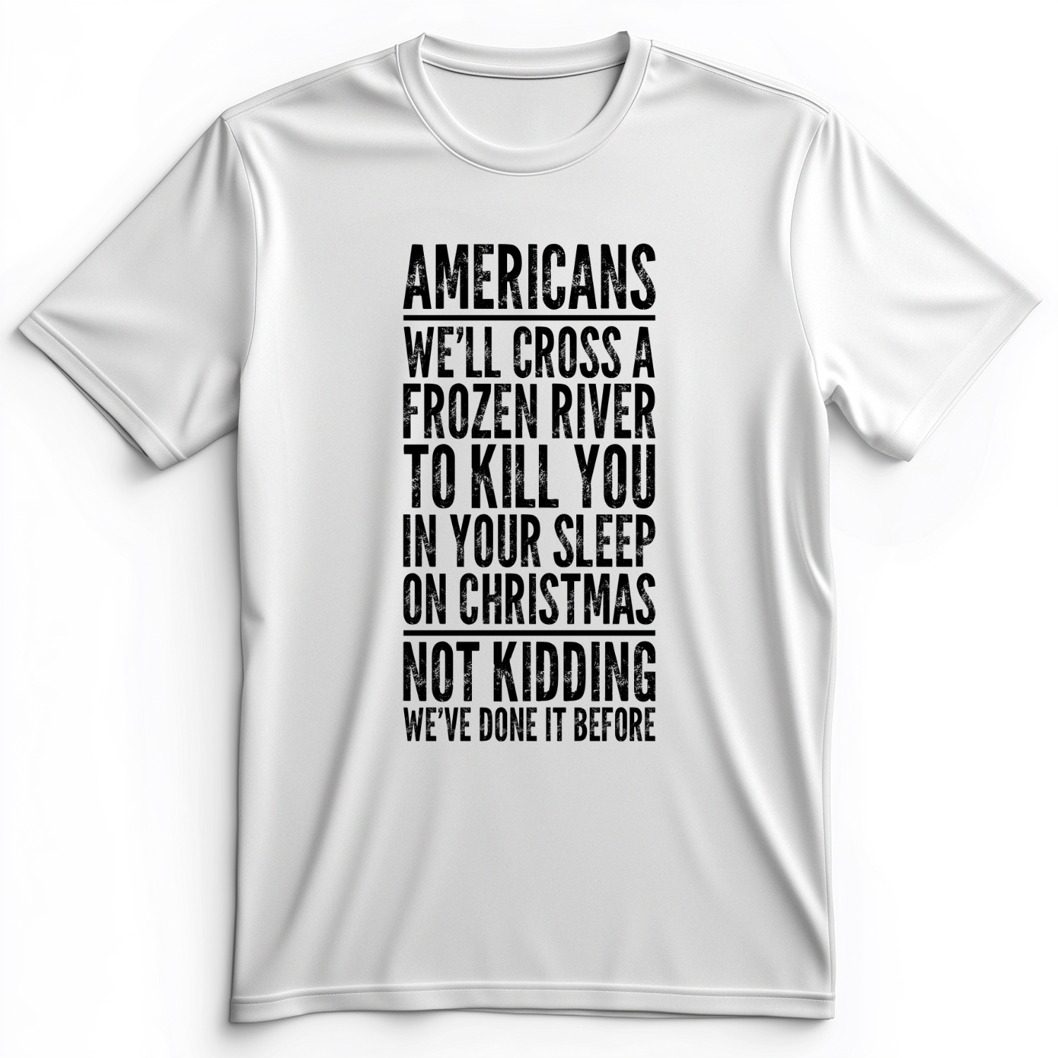 Cross A River on XMas Premium Tee White / S