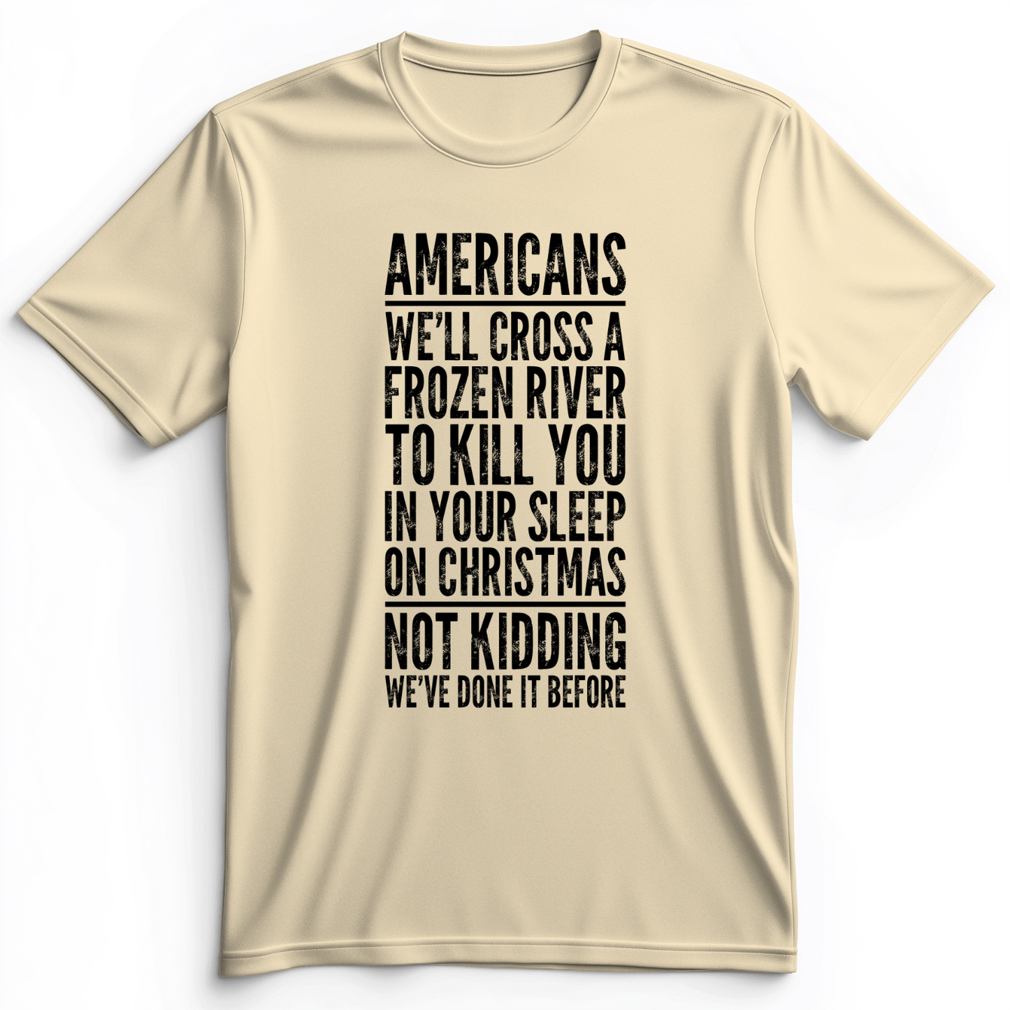 Cross A River on XMas Premium Tee Natural / S