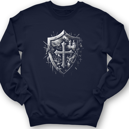 Crusader's Last Shield Crewneck Navy / S