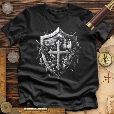 Crusader's Last Shield High Quality Tee Black / S