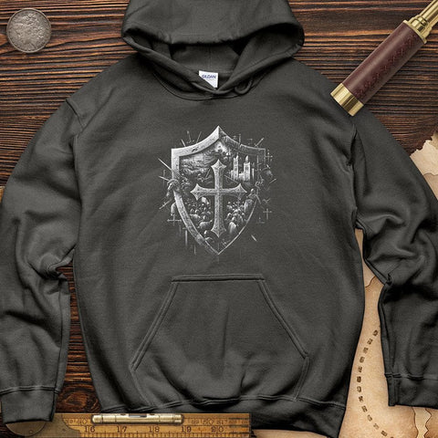 Crusader's Last Shield Hoodie Charcoal / S