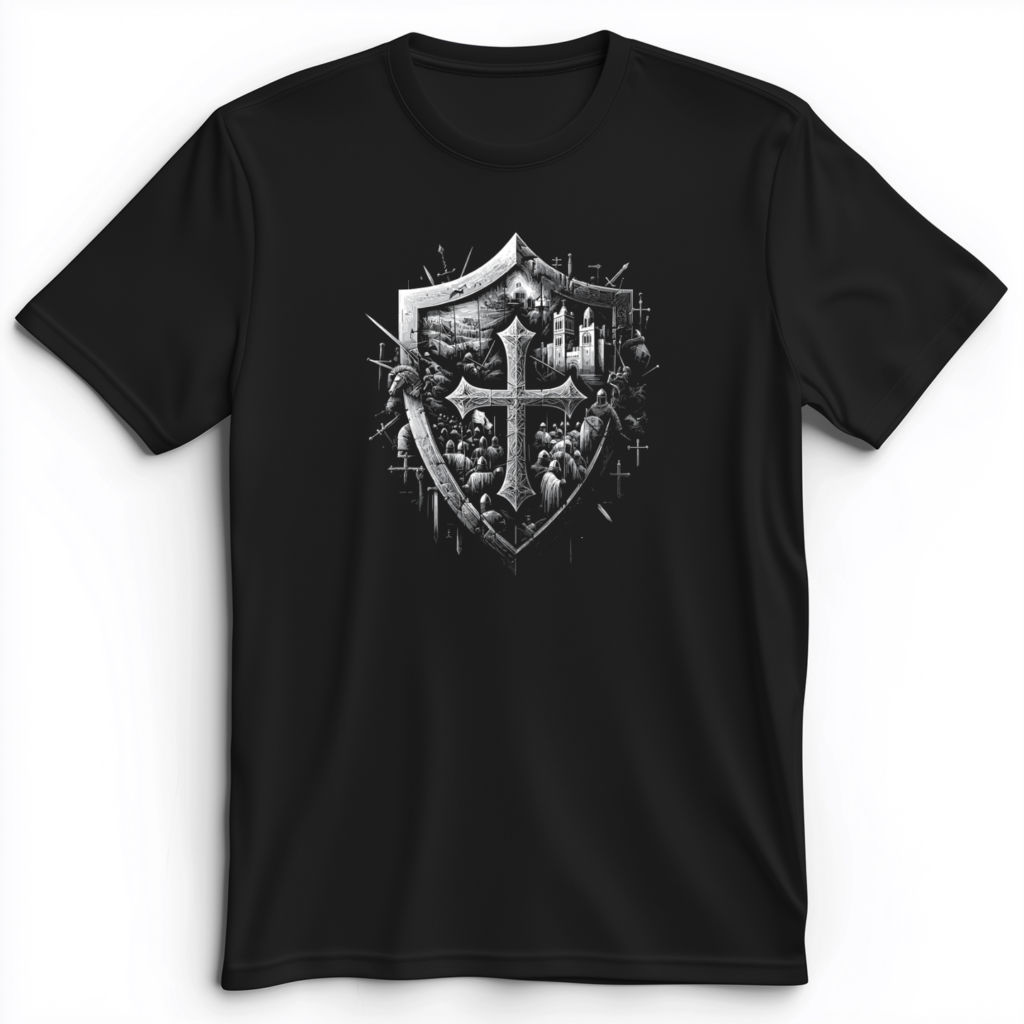 Crusader's Last Shield Premium Tee Black / S