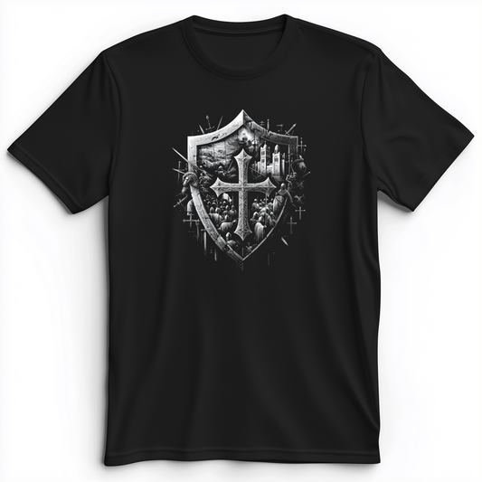 Crusader's Last Shield Premium Tee Black / S