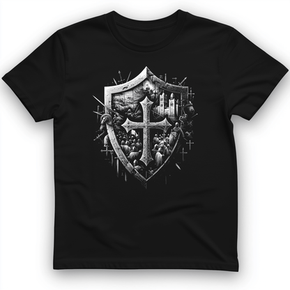 Crusader's Last Shield T-Shirt Black / S