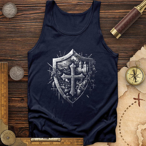 Crusader's Last Shield Tank Navy / XS