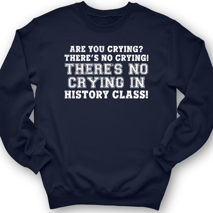 Crying In History Class Crewneck Navy / S