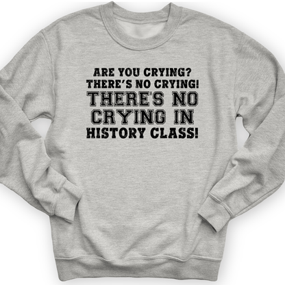 Crying In History Class Crewneck Sport Grey / S