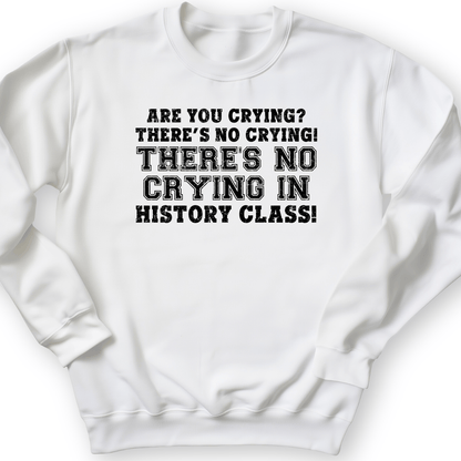 Crying In History Class Crewneck White / S