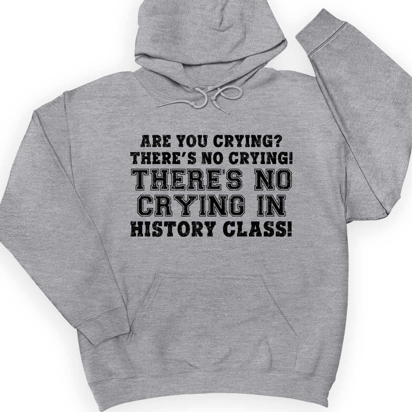 Crying In History Class Hoodie Sport Grey / S