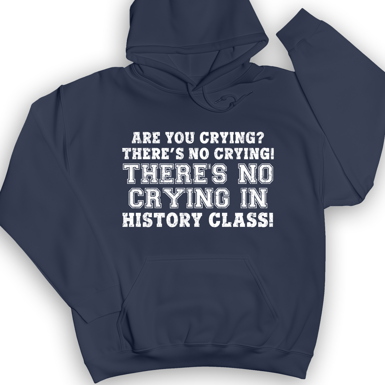 Crying In History Class Hoodie Navy / S