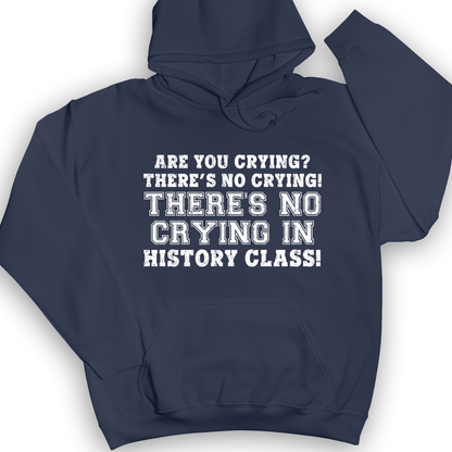 Crying In History Class Hoodie Navy / S