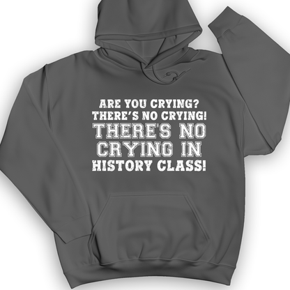 Crying In History Class Hoodie Charcoal / S