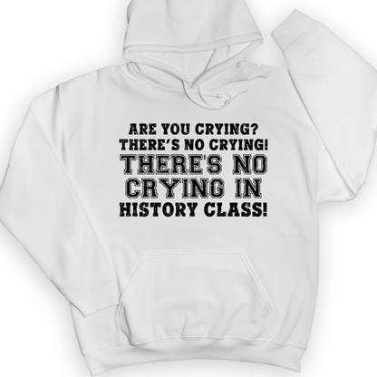 Crying In History Class Hoodie White / S